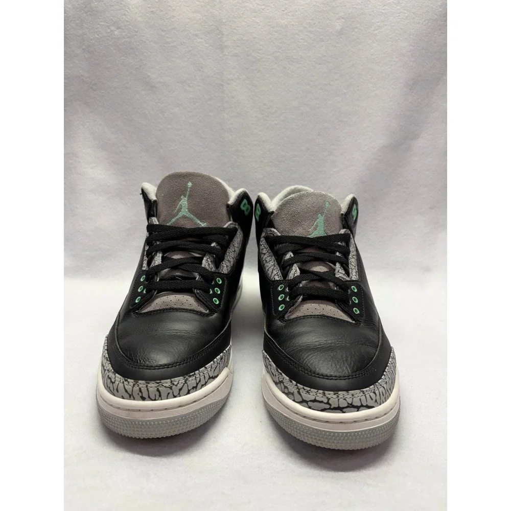Air Jordan 3 Retro Green Glow Black Elephant Print CT8532-031 Mens 11